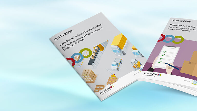 Composing mit dem Mockup der zwei IVSS-Broschüren