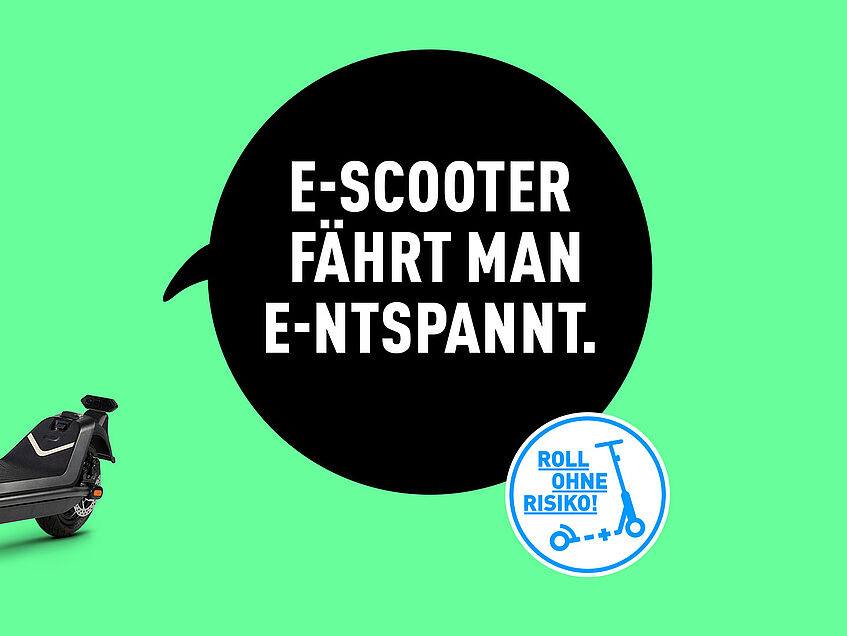 E-Scooter fährt man entspannt