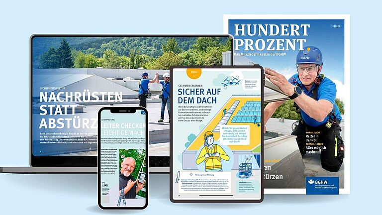 Hundert Prozent am Desktop, mobil und als Zeitschrift